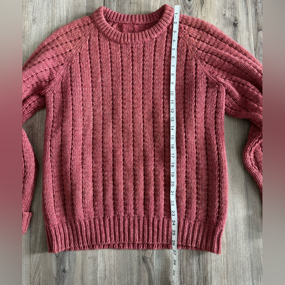 Vintage Rose Cable Knit Sweater - Picture 12 of 15